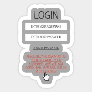 Honest Login Sticker